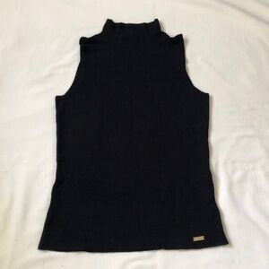 Catherine Malandrino Black Mockneck Tank